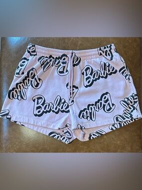 Hybrid Apparel Pink Barbie Logo Athletic Shorts